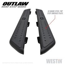 Ram 1500 Crew Cab Inkl. TRX 2019+ Insteg / Fotsteg Outlaw Nerf Step Bars (Svart) Westin/HDX